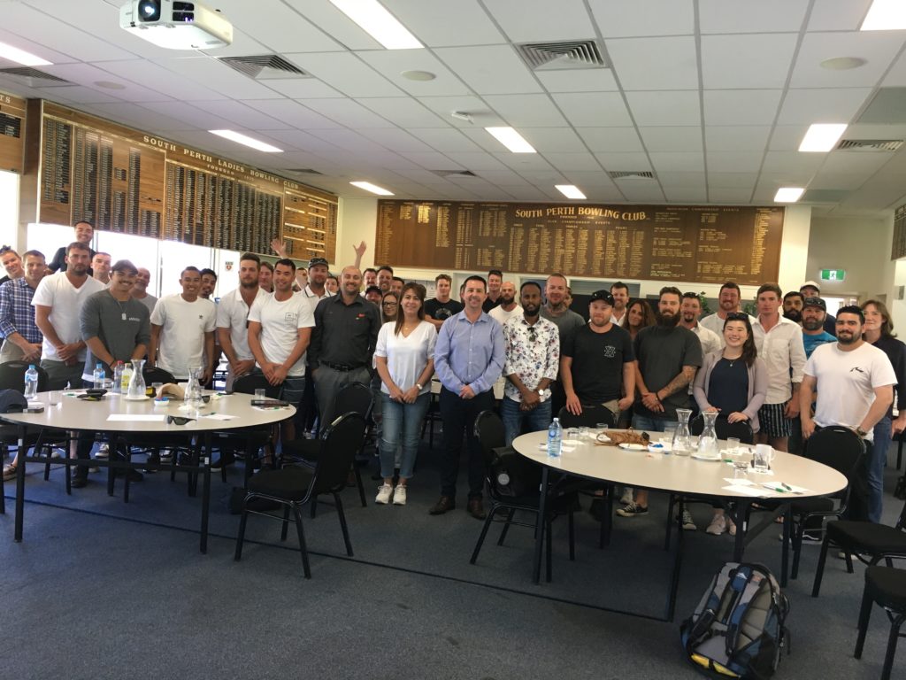 BHP Port Hedland Conveyor Maintenance team, South Perth Bowling Club WA.
